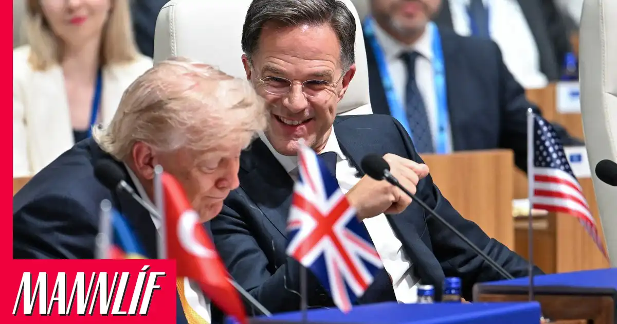 Rutte krafinn svara eftir þögn við hlið Trump
