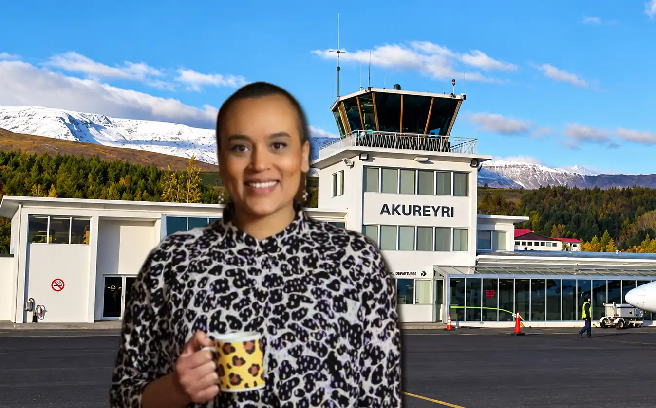 Sanna lýsir óttanum sem greip hana á Akureyrarflugvelli – Ástæðuna rekur hún til æsku sinnar
