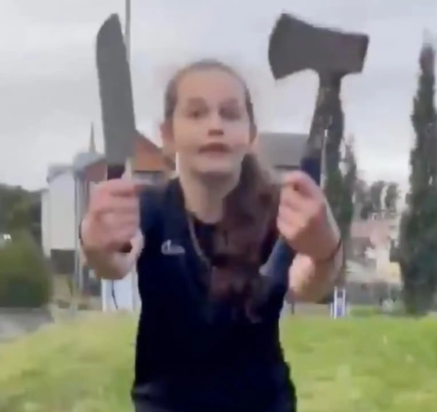 Sannleikurinn á bak við axarmyndbandið umdeilda loksins kominn í ljós