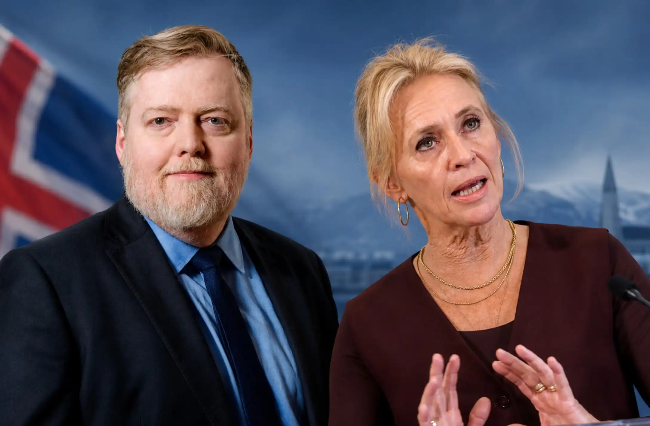 Segir Þorgerði Katrínu hafa sagt eina sögu á Íslandi og aðra í útlöndum