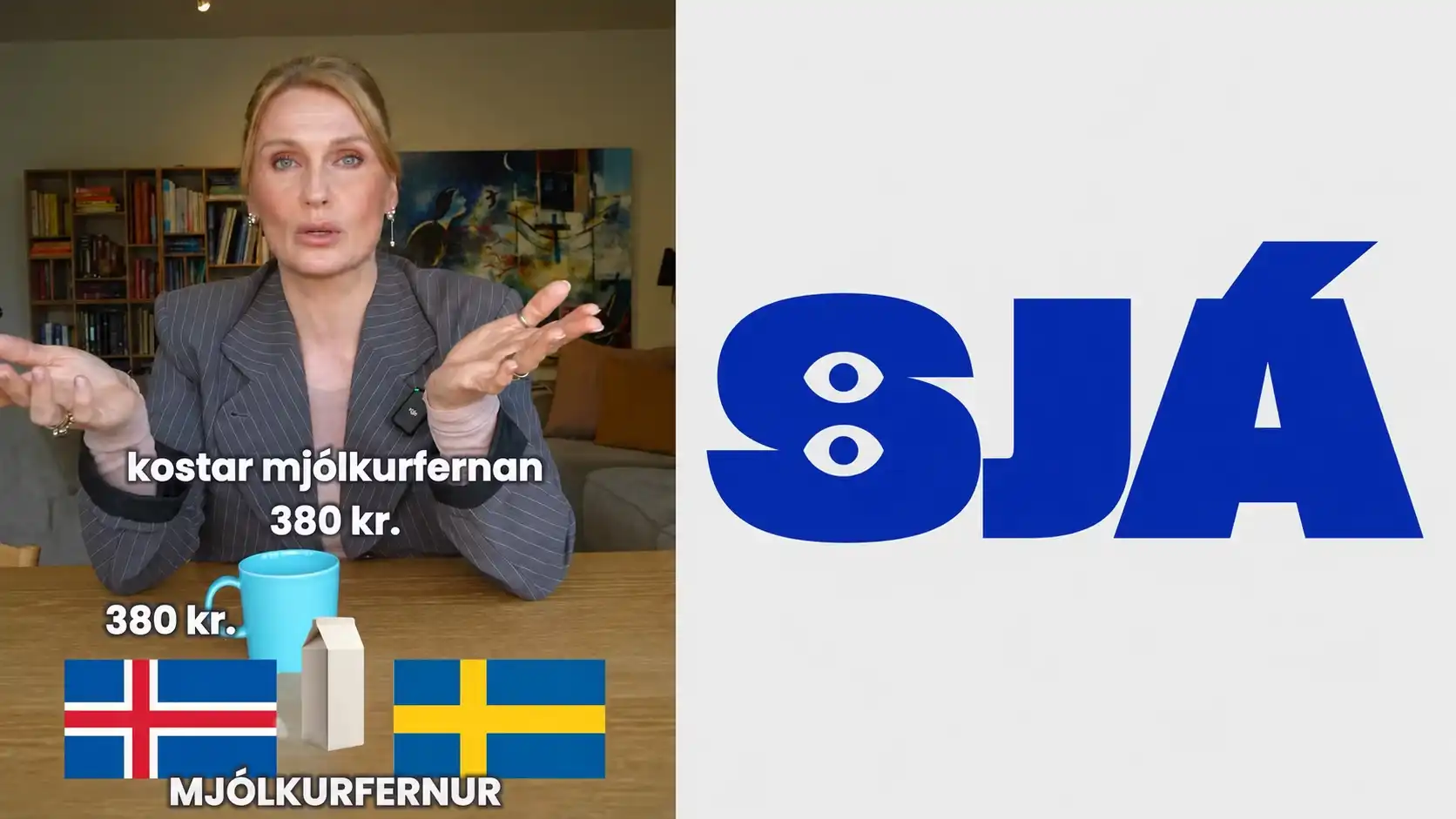 SJÁ tók niður myndbandið eftir rangar upplýsingar um mjólkurverð – sjáðu myndbandið hér