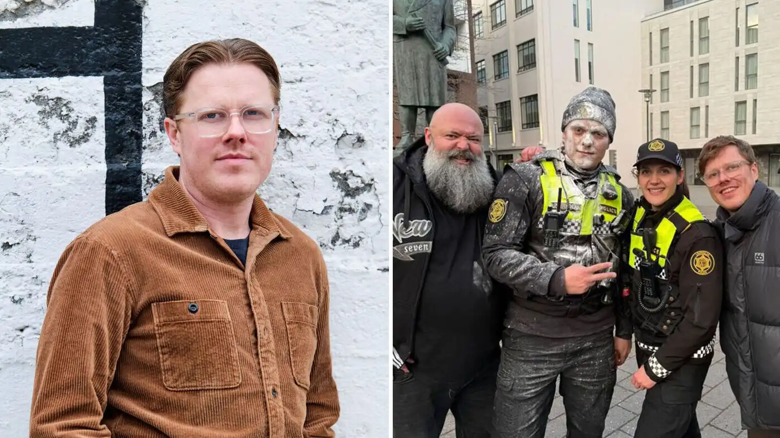 Skrifaði gaman­þætti um löggur á meðan hann var sjálfur að leika löggu - Vísir