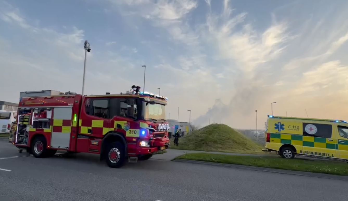 Smáhýsið gjöreyðilagðist í eldsvoðanum