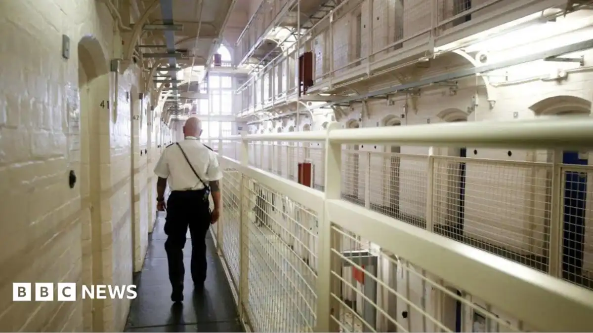 Spaces in male prisons in England and Wales fall to lowest level of year, sources say