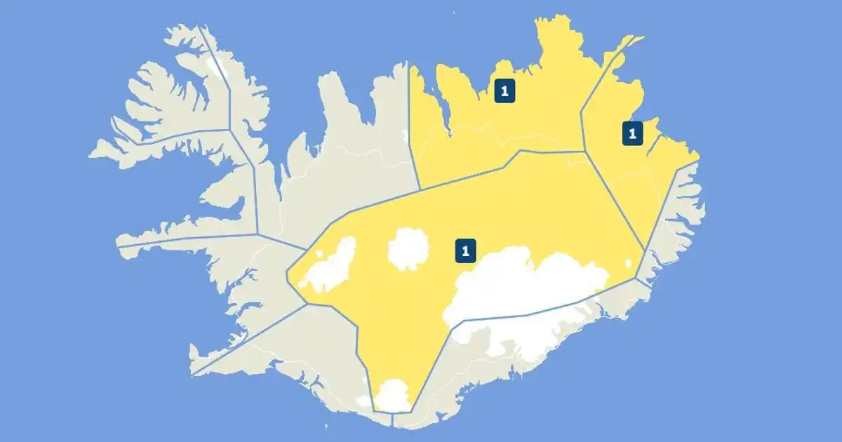 Stormur á norðaustanverðu landinu og miðhálendinu