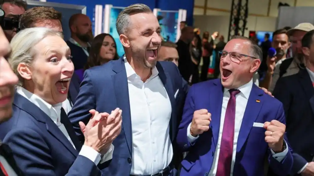 Stórsigur AfD í Saxen Anhalt í Þýskalandi