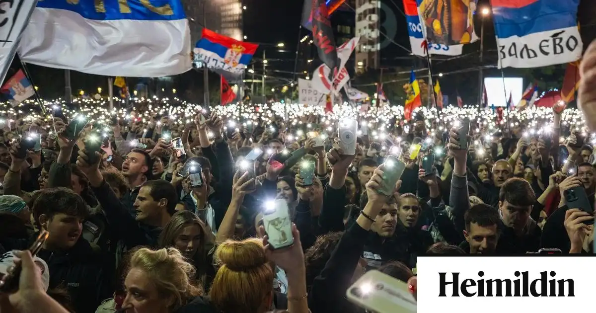 Stúdentar rísa upp í Serbíu