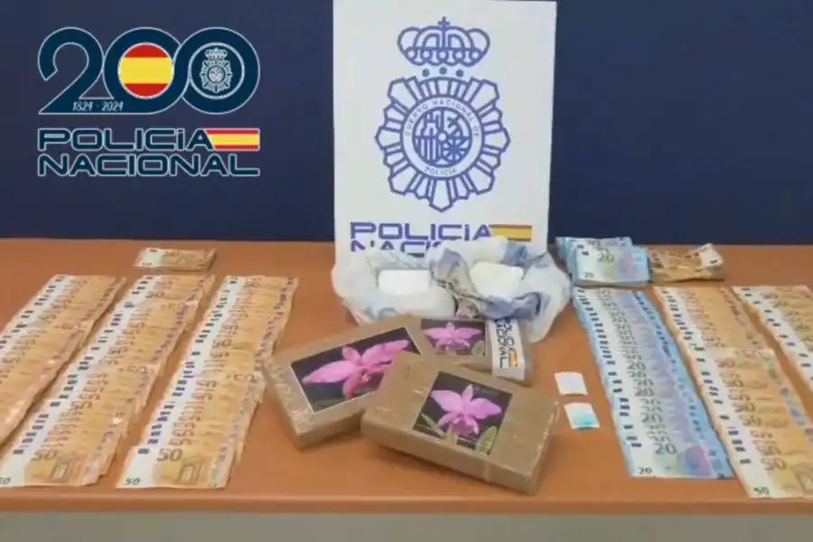 Suspected drug dealer arrested after police seize 4 kilos of cocaine in Lanzarote