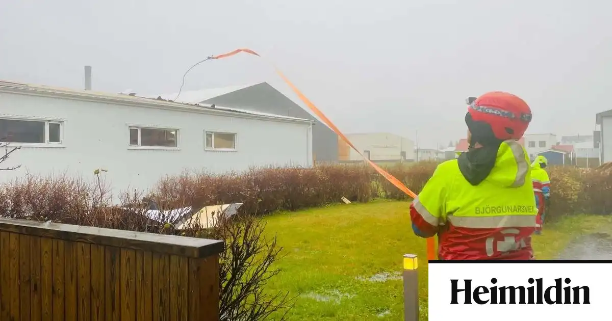Svona var ástandið í fárviðrinu á Siglufirði