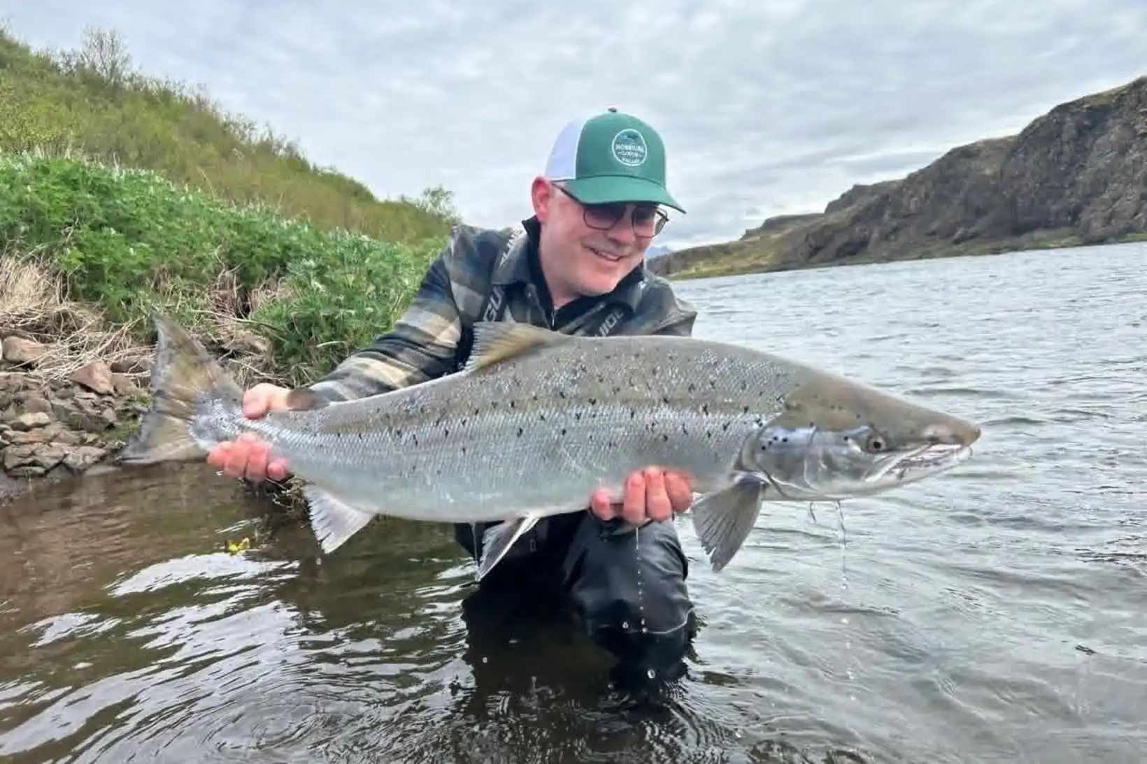Táraðist yfir fyrsta laxinum í Norðurá - MBL.IS