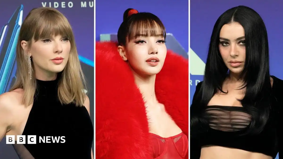 Taylor Swift, Charli XCX among stars to light up VMAs red carpet