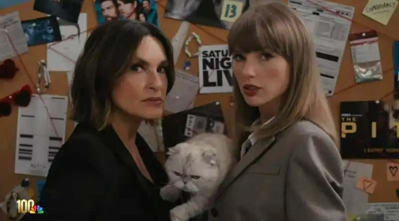 Taylor Swift og kötturinn hennar komu óvænt fram á EMMY - Sjáðu myndbandið