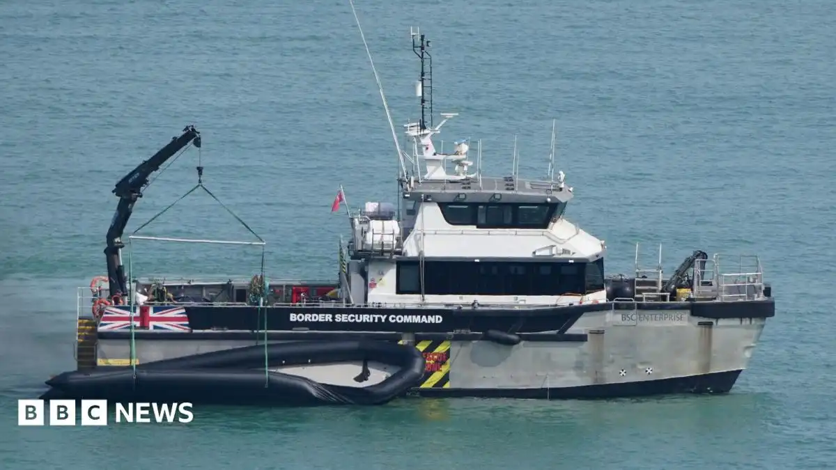 Teenager charged over record Channel crossing on 'mega dinghy'