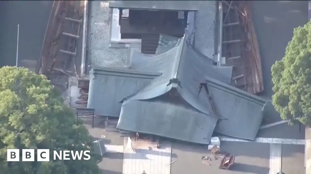 The moment Tuesday's powerful earthquake hit Japan