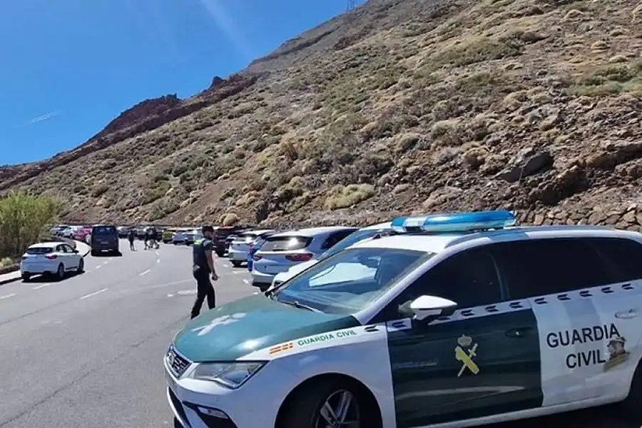 Thief caught ‘red-handed’ breaking into a car at Mount Teide