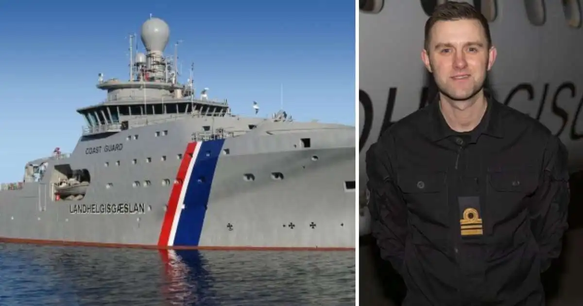 Þór fylgir Bandero á siglingu í íslenskri lögsögu