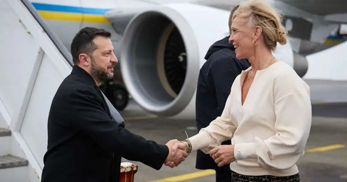 Þorgerður fundaði með Zelensky á Keflavíkurflugvelli