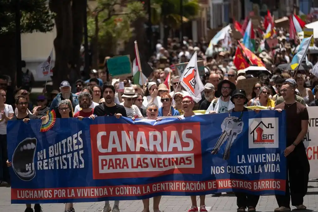 Thousands march in Tenerife demanding action on Housing Crisis