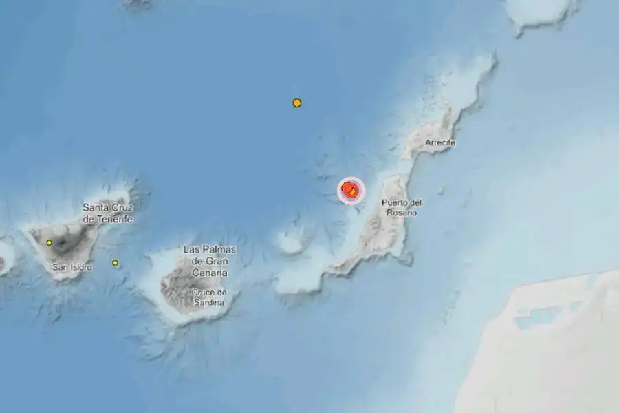Three earthquakes recorded off Fuerteventura coast