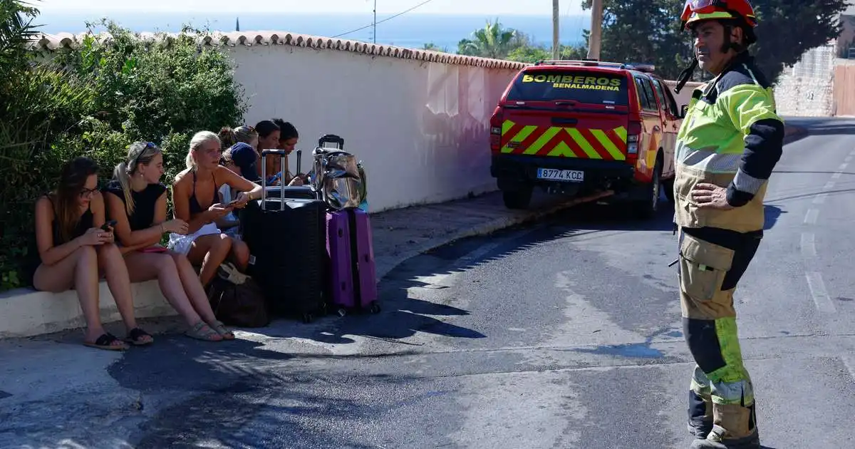 Þrír slösuðust í skógareldum nærri Costa del Sol