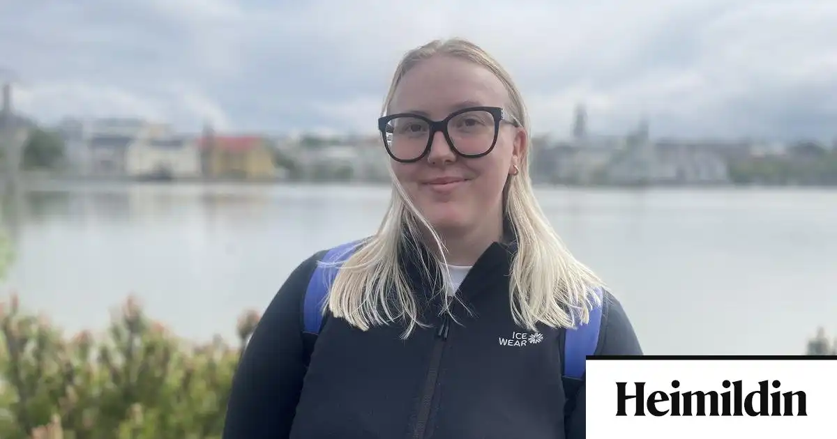 Þurfti að æfa glímu í stað fimleika