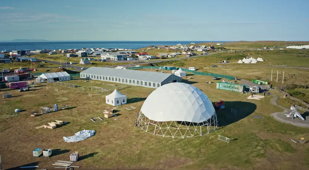 Þúsundir gesta væntanlegir á Eclipse Festival á Hellissandi - Sjáðu myndband af hátíðarsvæðinu