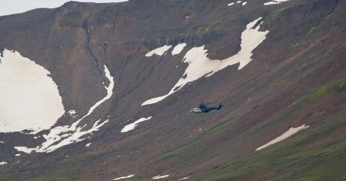 Þyrla Gæslunnar sótti slasaðan mann og flutti á Akureyri