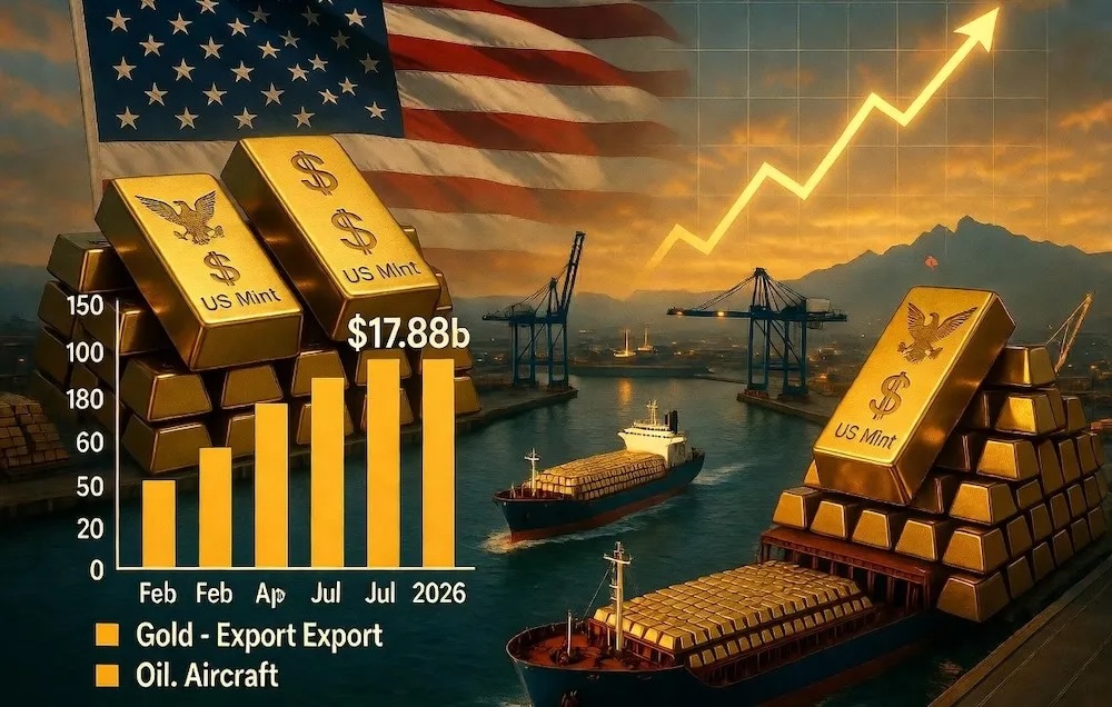 Traust á heimsveldið er að dvína – Bandaríkin flytja út gull sem aldrei fyrr