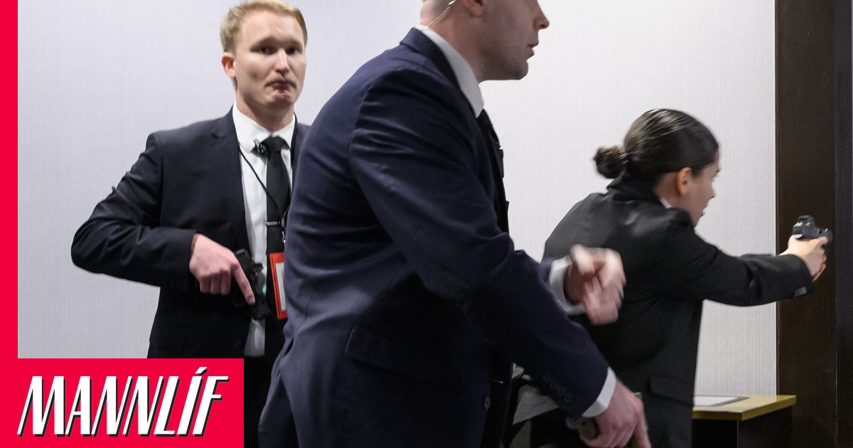 Trump fluttur á brott eftir að skotárás hófst á hátíðarkvöldverði í Washington