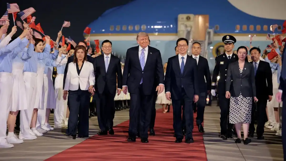Trump fundar með Xi í Peking
