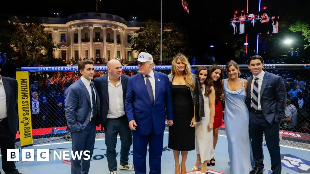 Trump hosts UFC fights on White House lawn
