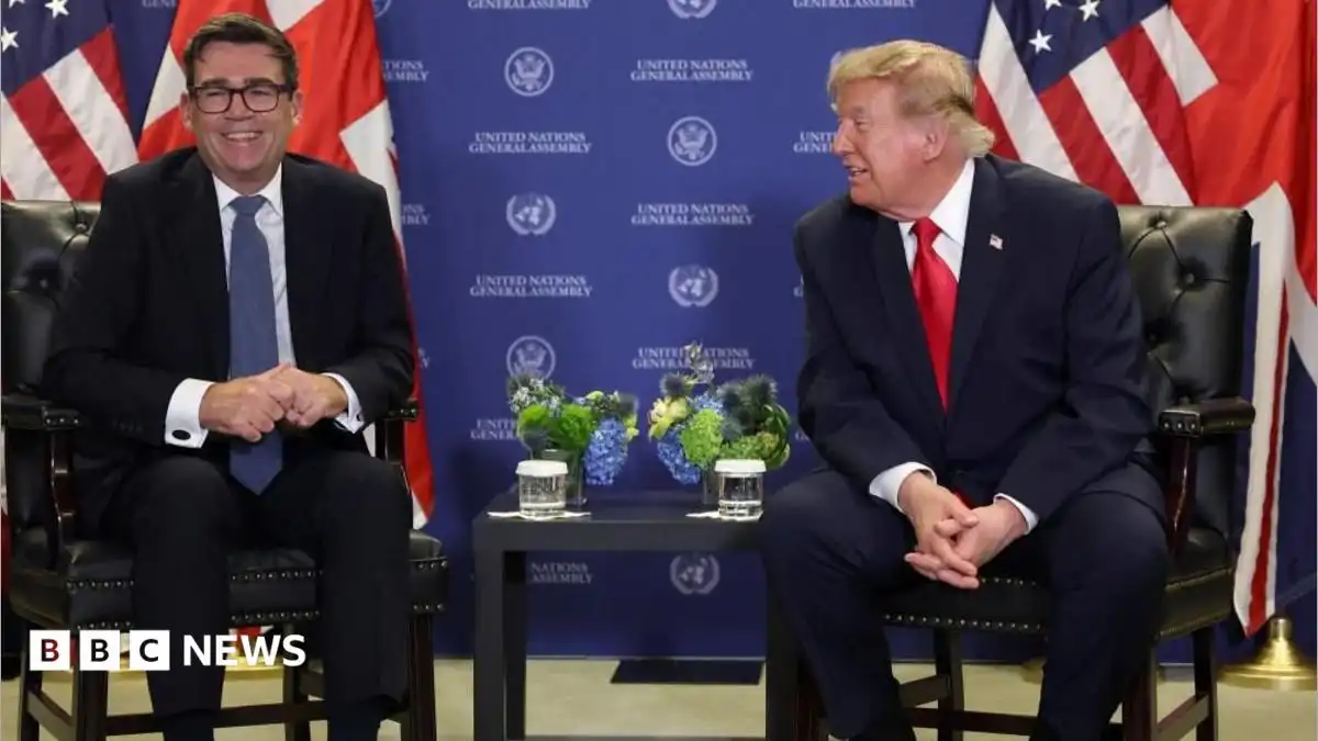 Trump says he can do business with Burnham but criticises 'terrible' Chagos deal