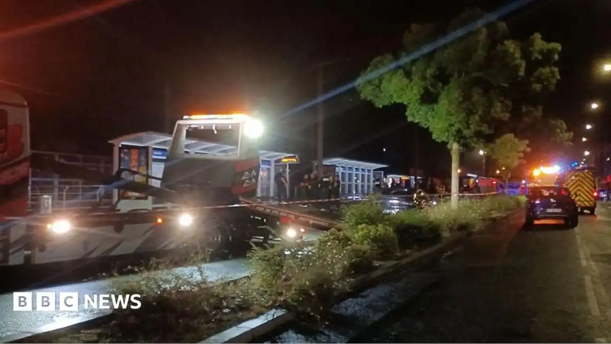 Two dead and 11 hurt after car rams into crowd in northern France