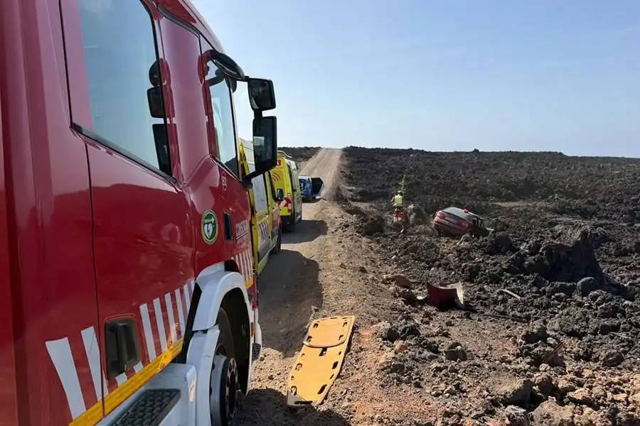 Two seriously injured after car leaves the road in Lanzarote