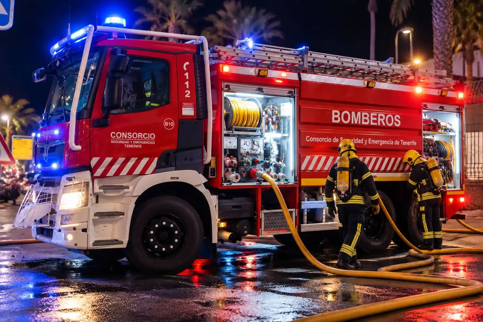 Two taken to hospital after restaurant fire in Playa de las Americas