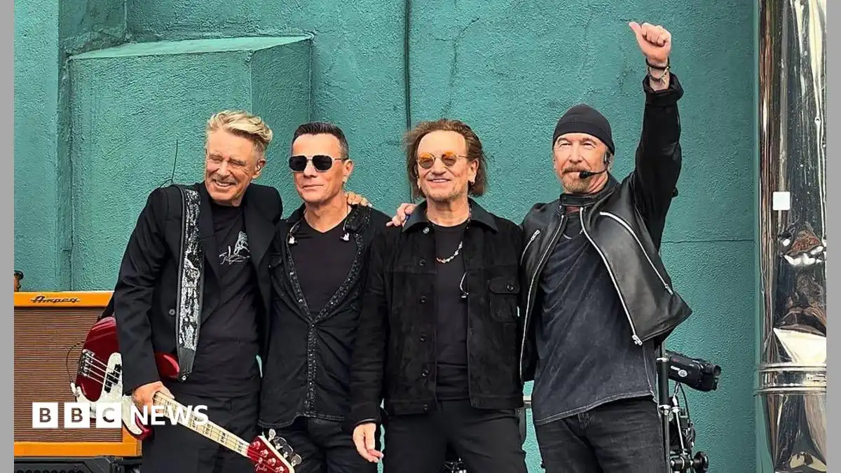U2 celebrate 50th anniversary at the school where they formed