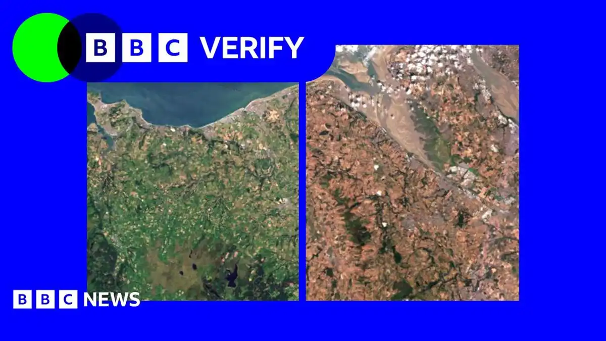 UK heatwaves: Satellite images show how UK landscape has changed