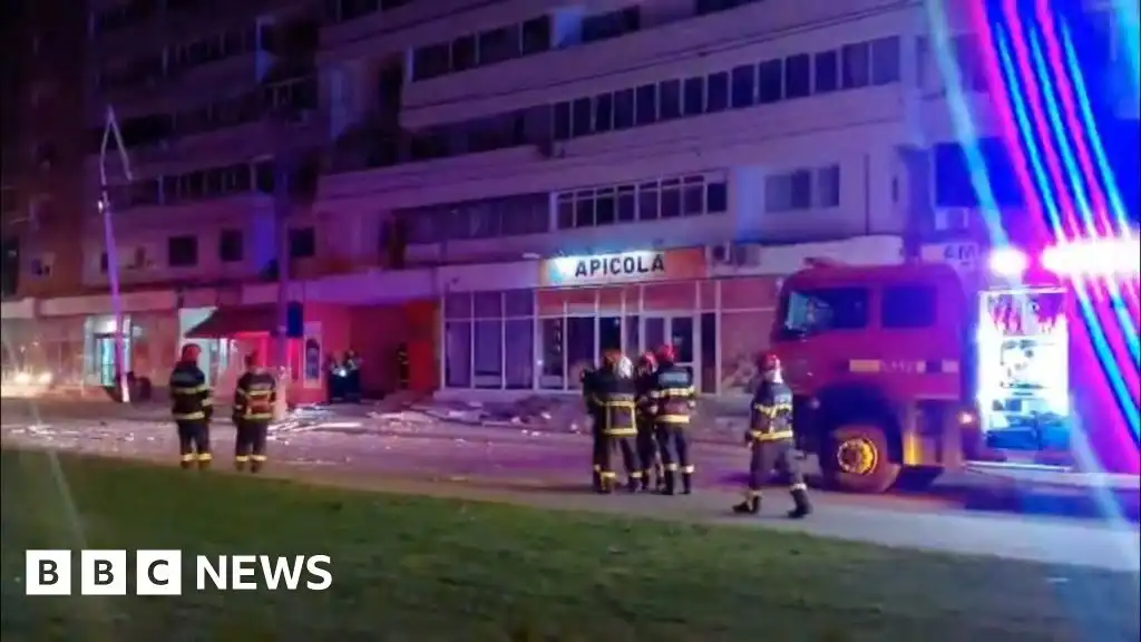 Ukraine war: Russian drone crashes into Romanian apartment block