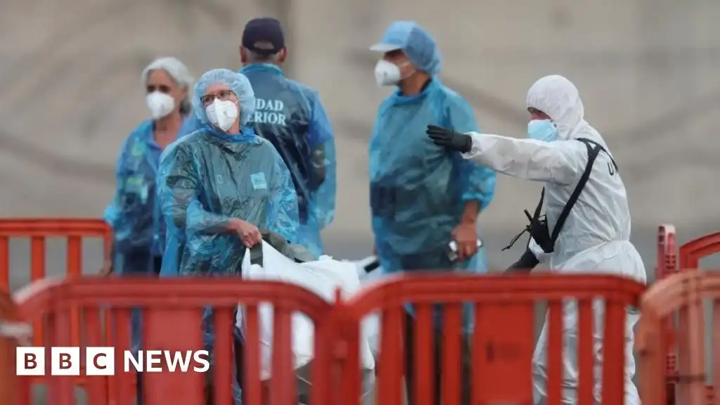 US and French nationals test positive for hantavirus after leaving ship