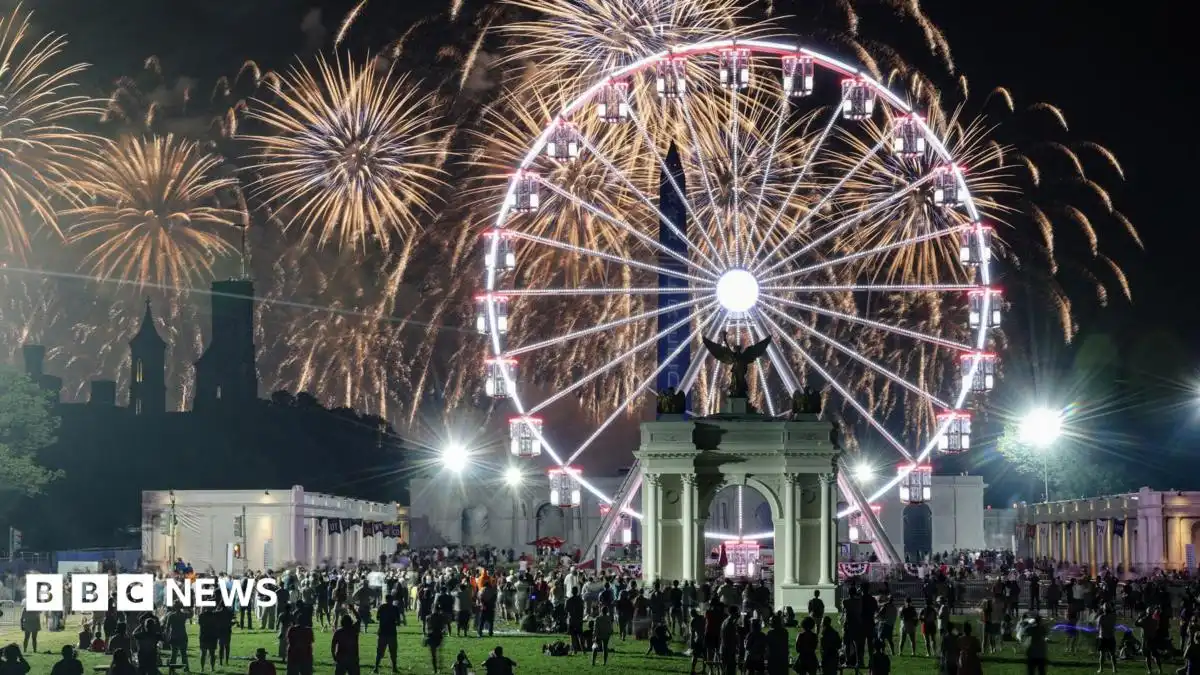 US celebrates 250th birthday with fireworks, flyovers and football