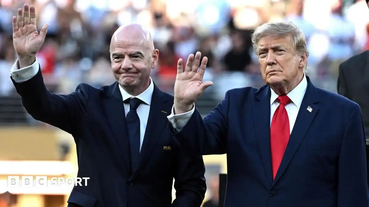 US President Donald Trump issues backing for under pressure Fifa chief Gianni Infantino