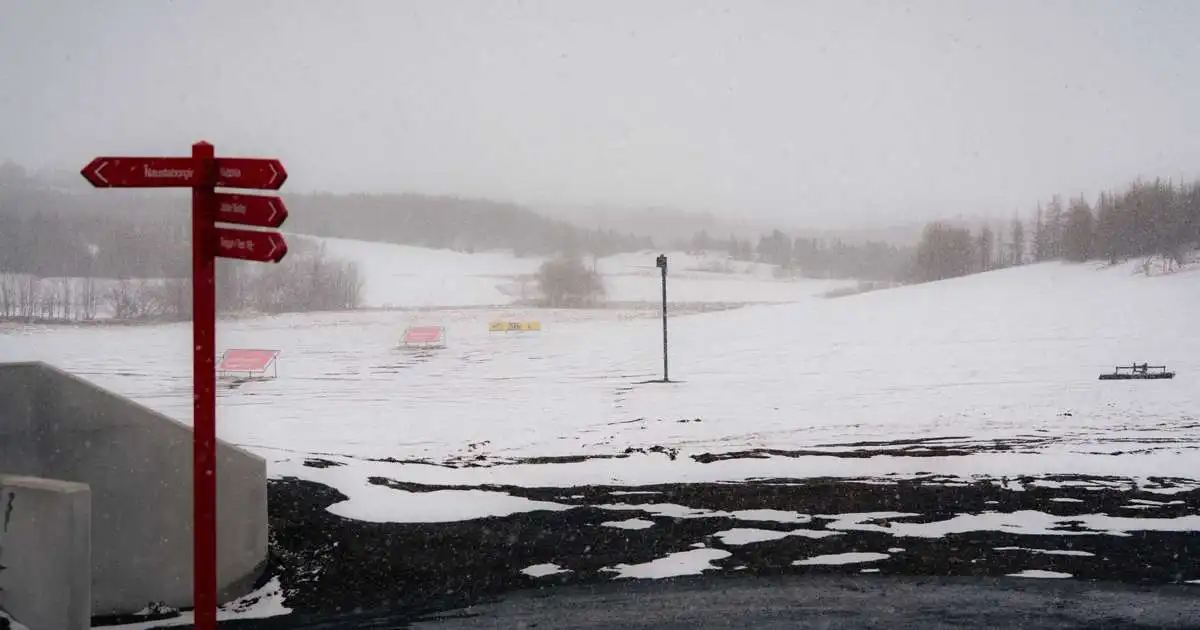 Veturinn minnti á sig fyrir norðan