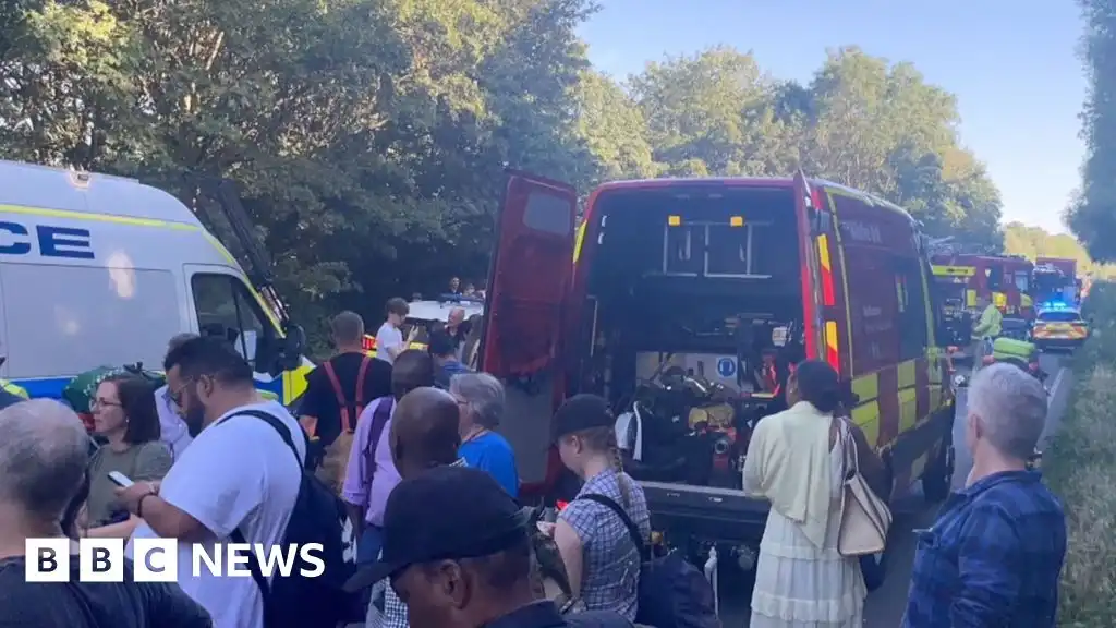 Video shows scene of Bedford train crash as passenger describes aftermath