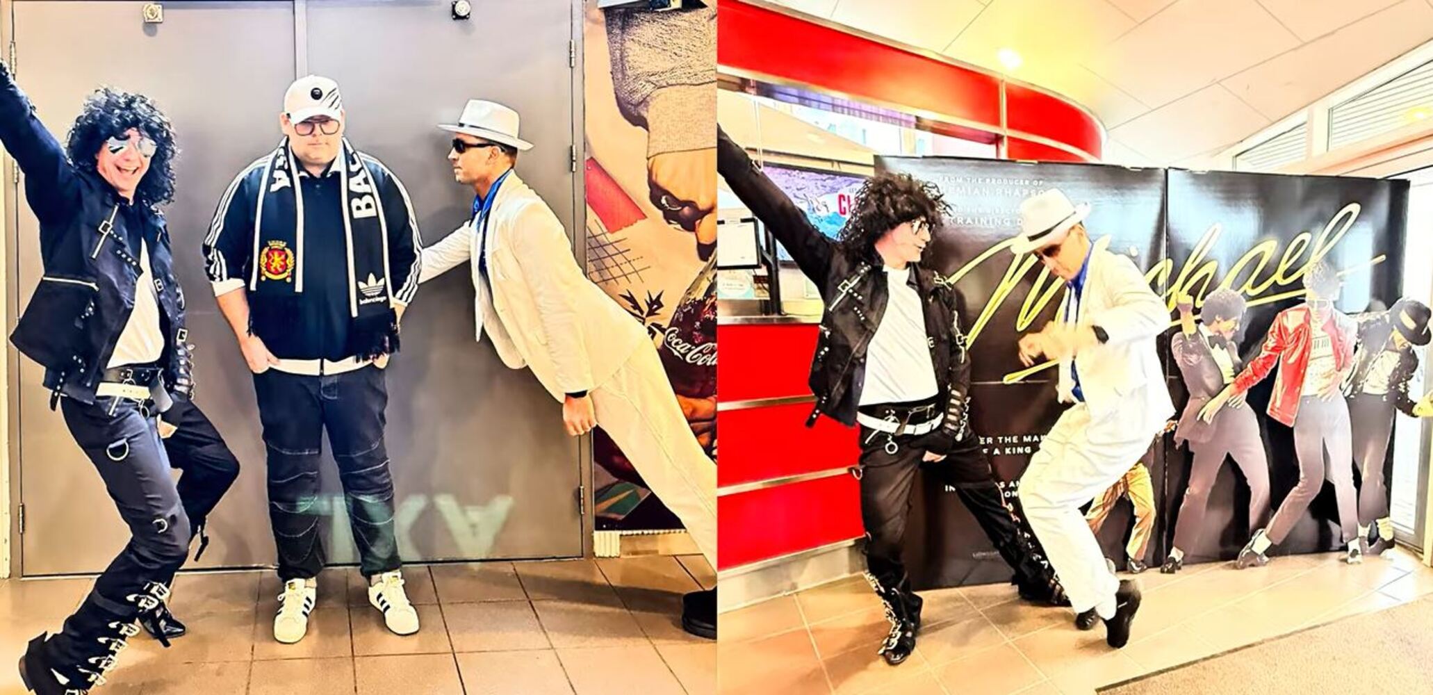 Vinahópur sló í gegn á sýningu stórmyndarinnar Michael - Bíóferðin hófst á sannri íslenskri hefð - DV