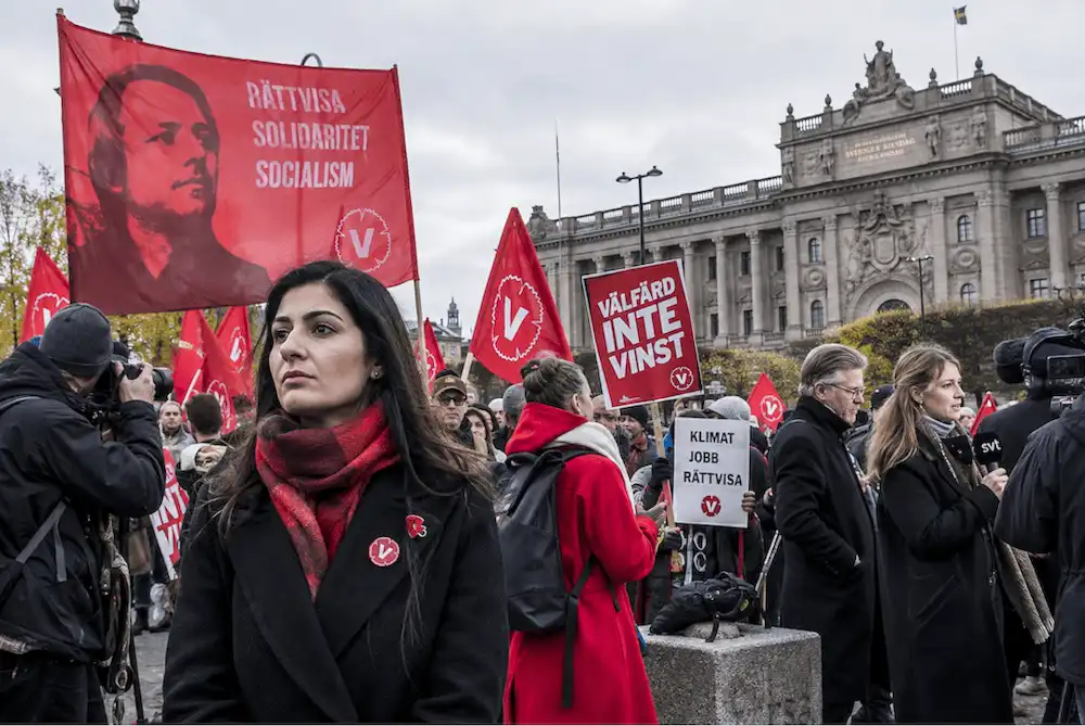 Vänsterpartiet í Svíþjóð í vanda vegna Hamas-málsins