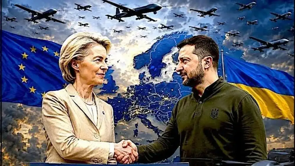 Von der Leyen kastar olíu á eldinn víðsvegar um Evrópu með dróna-samningi við Úkraínu