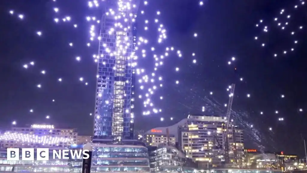 Watch: Drones crash into water after Sydney light show malfunction