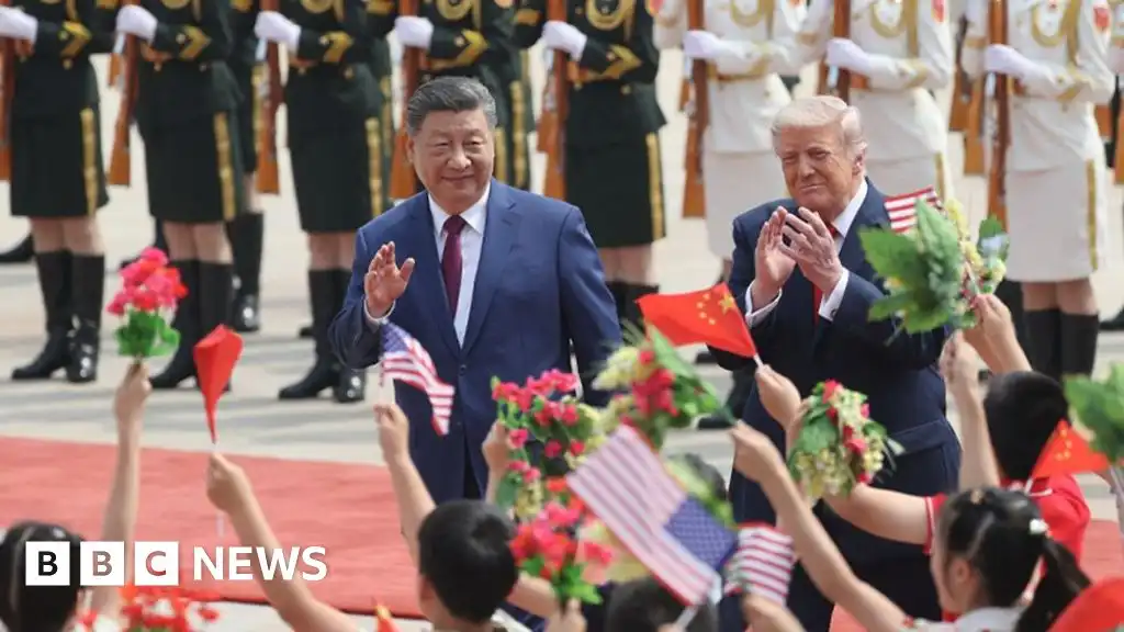Watch: Key moments from day one of Trump's visit to China