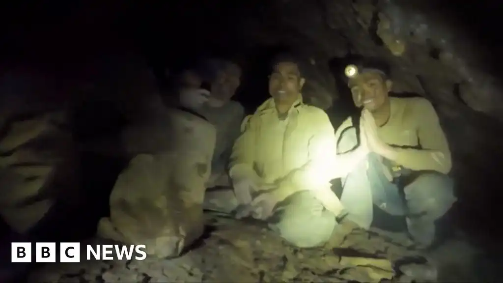 Watch: Moment rescuers find five men trapped in Laos cave