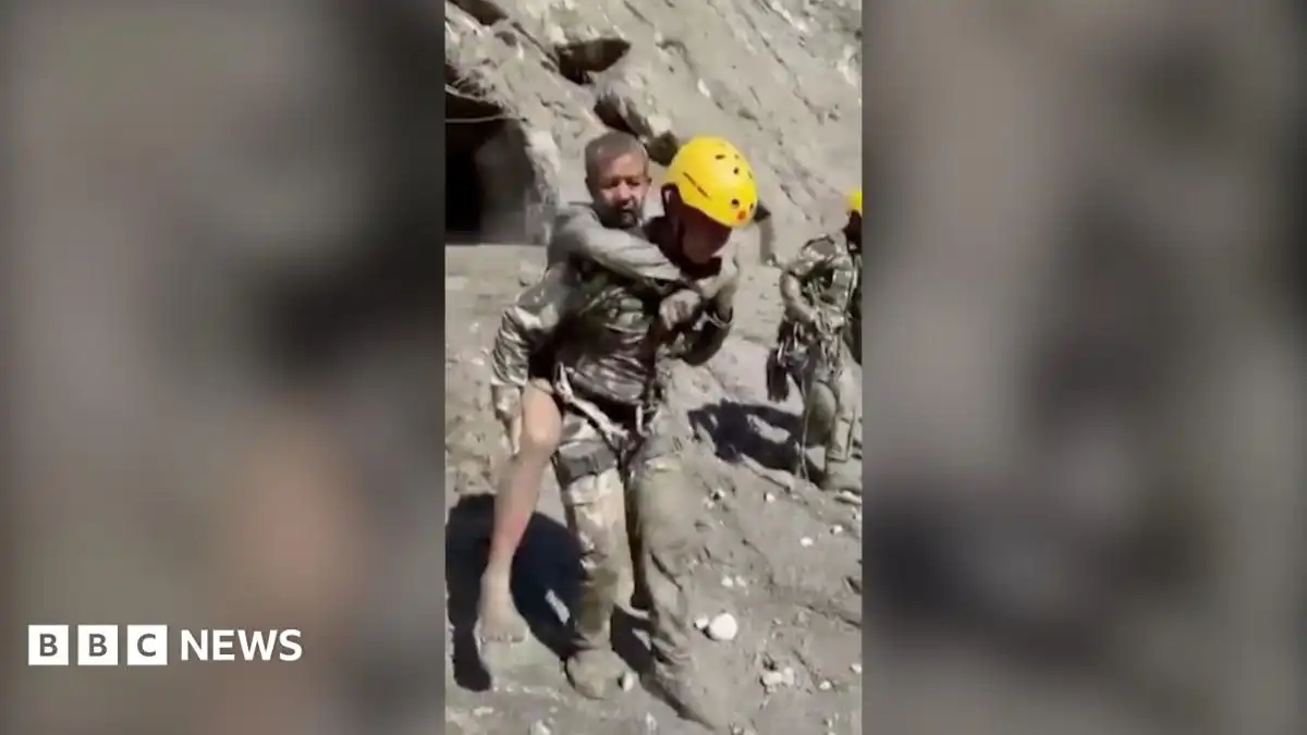 Watch: Nepal army rescues survivors from hydropower tunnel